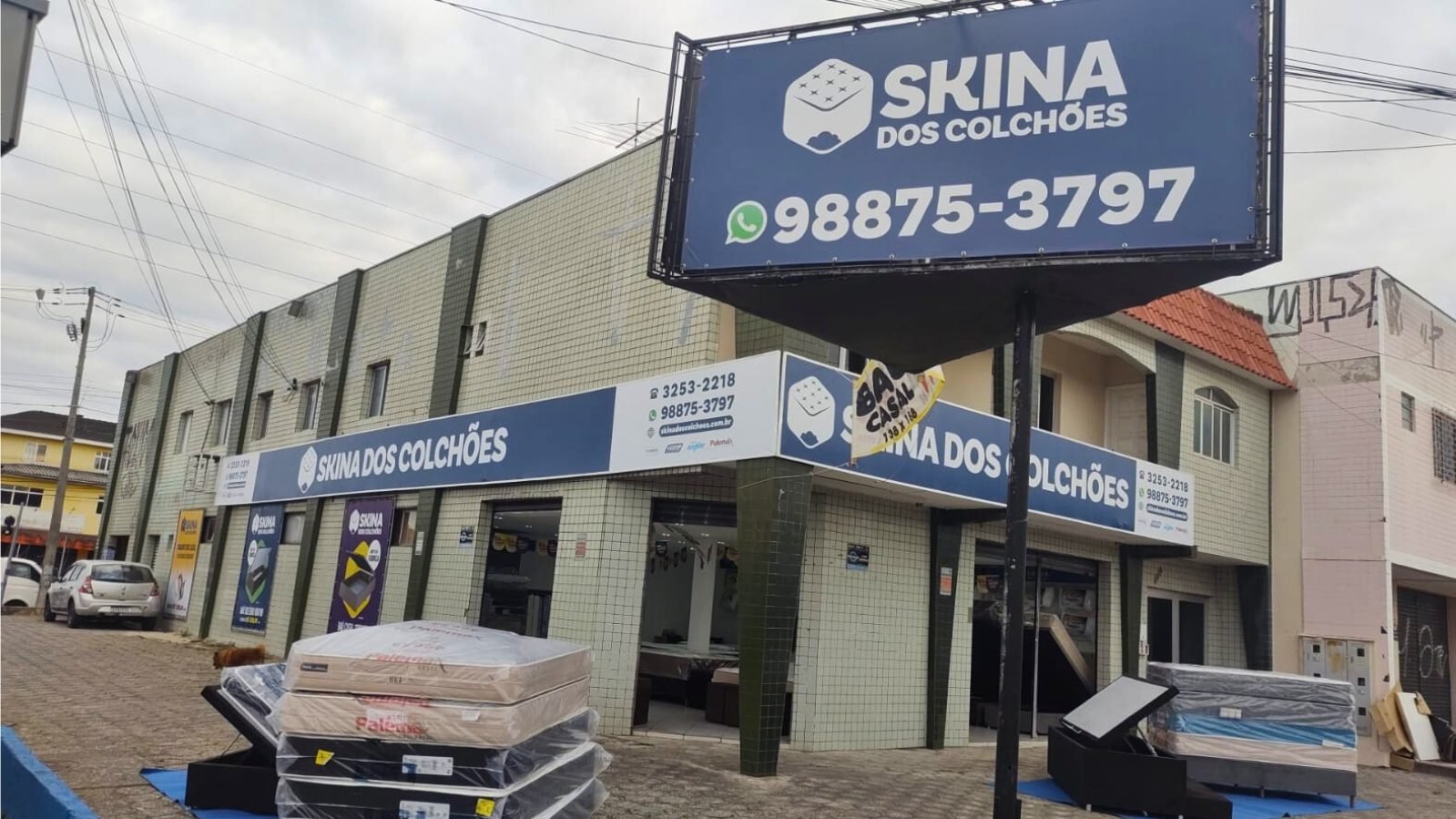 Fachada da Skina dos Colchões no Sítio Cercado